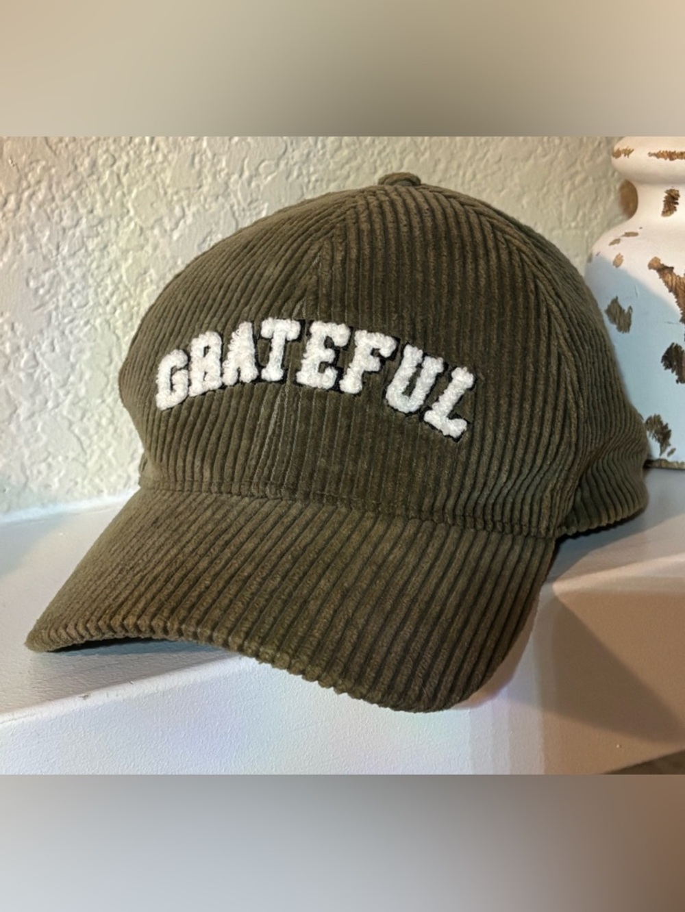 🤎 Grateful Corduroy Hat | Cozy Neutral Aesthetic 🤎